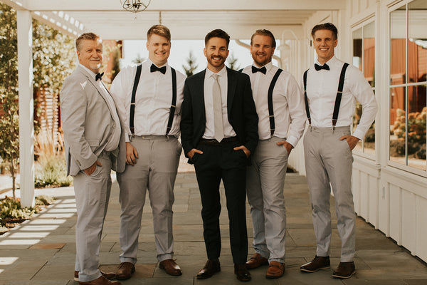 groomsmen white and black