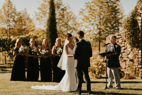 wedding vows during ceremony