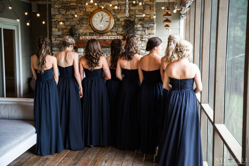 navy blue wedding outfit
