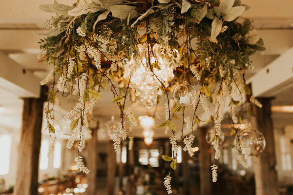 pampas grass wedding florals