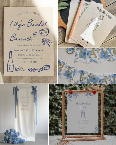 Something Blue Bridal Shower Theme