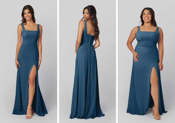 Marine Blue Bridesmaid Dress