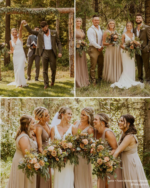 Neutral Boho Bridesmaid Dresses