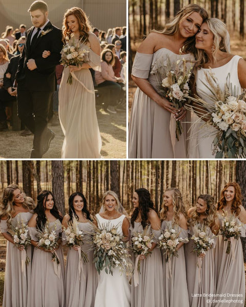 Neutral Bridesmaid Dresses