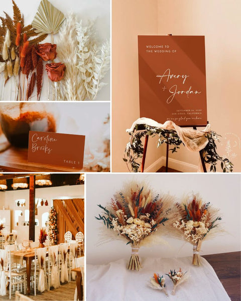 Boho Rust Wedding Theme