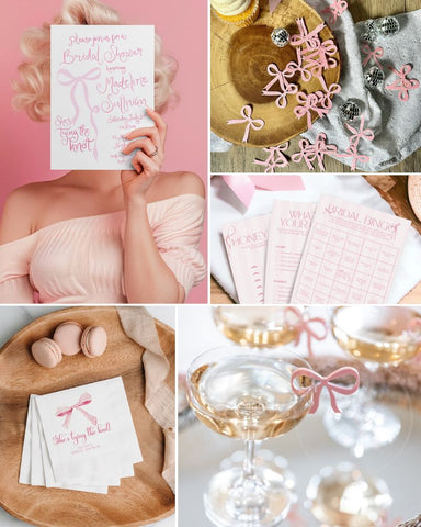 Pink Bow Bridal Shower Theme