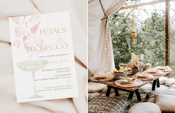 Petals and Prosecco Bridal Shower Theme