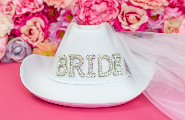 Bride Cowgirl Hat Bridal Shower Bride Gift