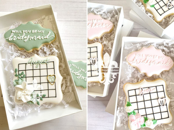 Custom Bridesmaid Proposal Cookies