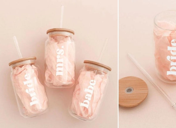 Iced Coffee Cups Bridesmaids