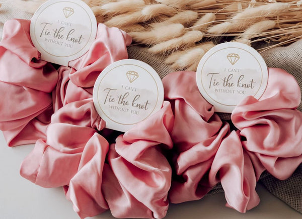 'I Can't Tie the Knot Without You' Bridesmaid Scrunchies