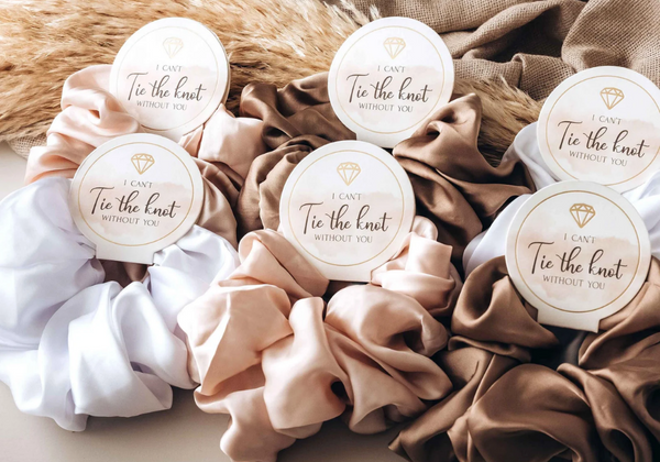 Satin Scrunchies for Bridesmaids