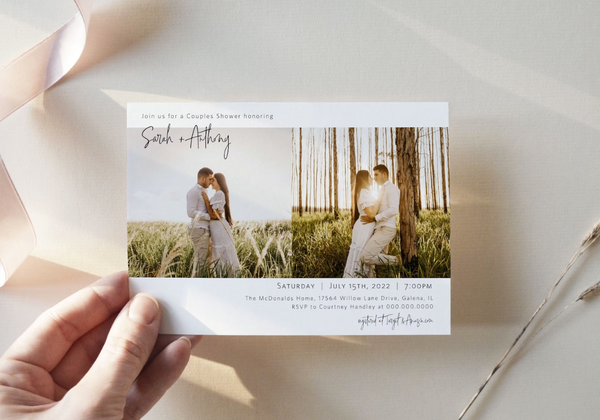 Wedding Shower Invitation With Photos