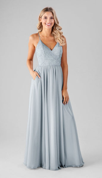 light blue grey bridesmaid dresses