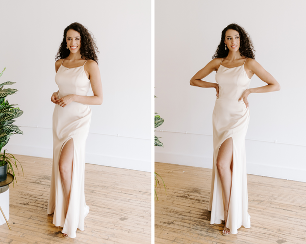 Daphne Gold Bridesmaid Dresses