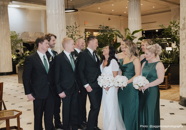 Dark Green Satin Bridesmaid Dresses