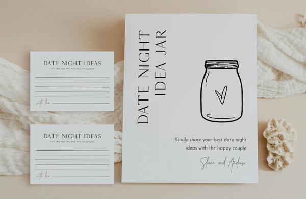 Date Night Cards Engagement Party Activity