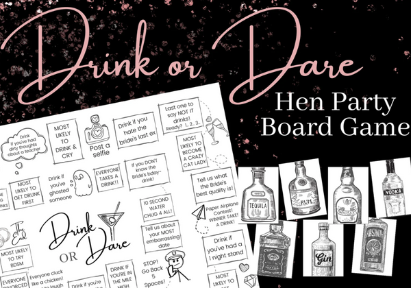 Drink or Dare Bachelorette Party Drinking Game