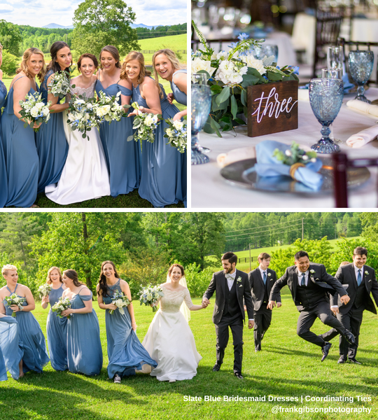 Vintage Inspired Dusty Blue Wedding Colors