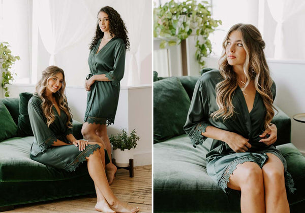 Emerald Green Bridesmaid Robes