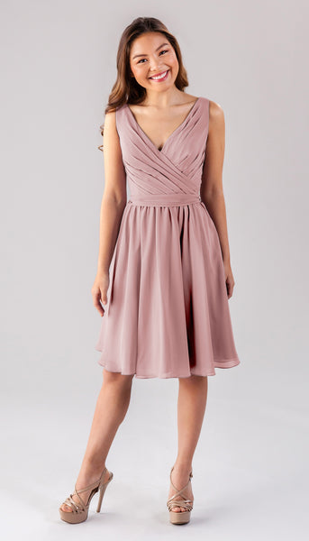 dusty rose mauve bridesmaid dresses