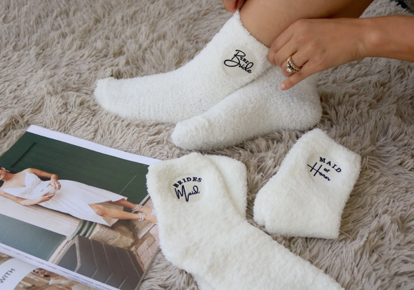 Fuzzy Bridesmaid Socks