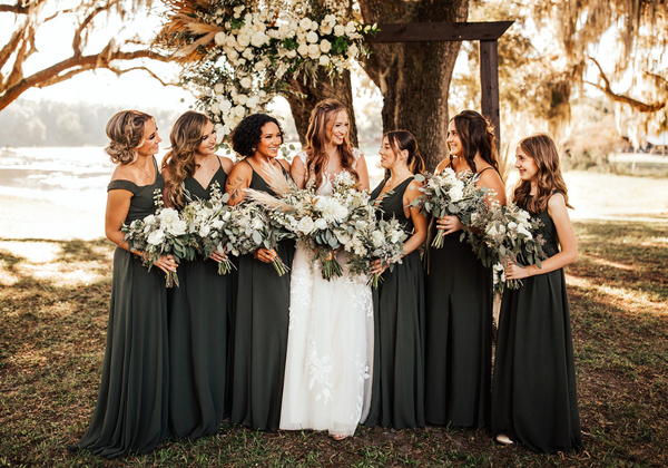 Olive Green Bridesmaid Dresses