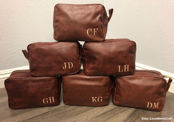 Monogrammed Groomsmen Bags