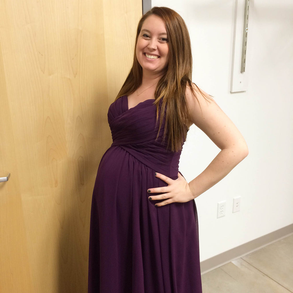 pregnant bridesmaid dress