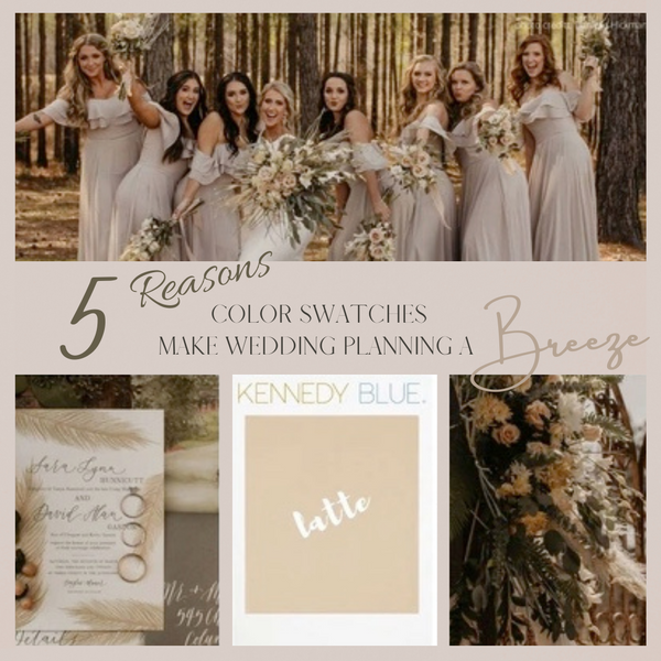 Visit 5 Reasons Color Swatches Make Wedding Planning a Breeze for more info!