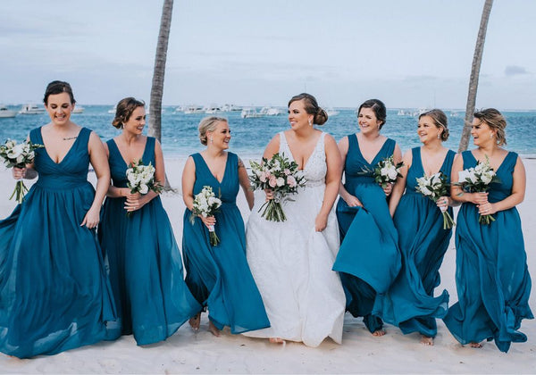 Marine Blue Bridesmaid Dresses