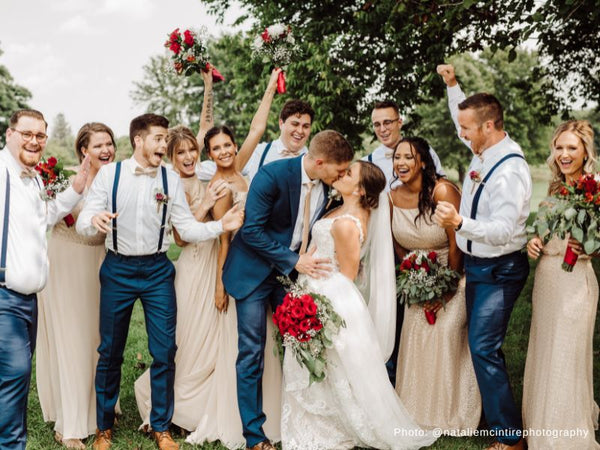 Bridal Party in Gold