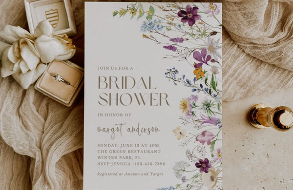 Wildflower Bridal Shower Invite