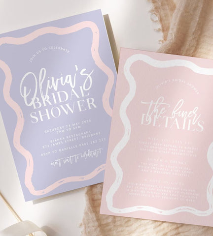 Pastel Bridal Shower Invitation