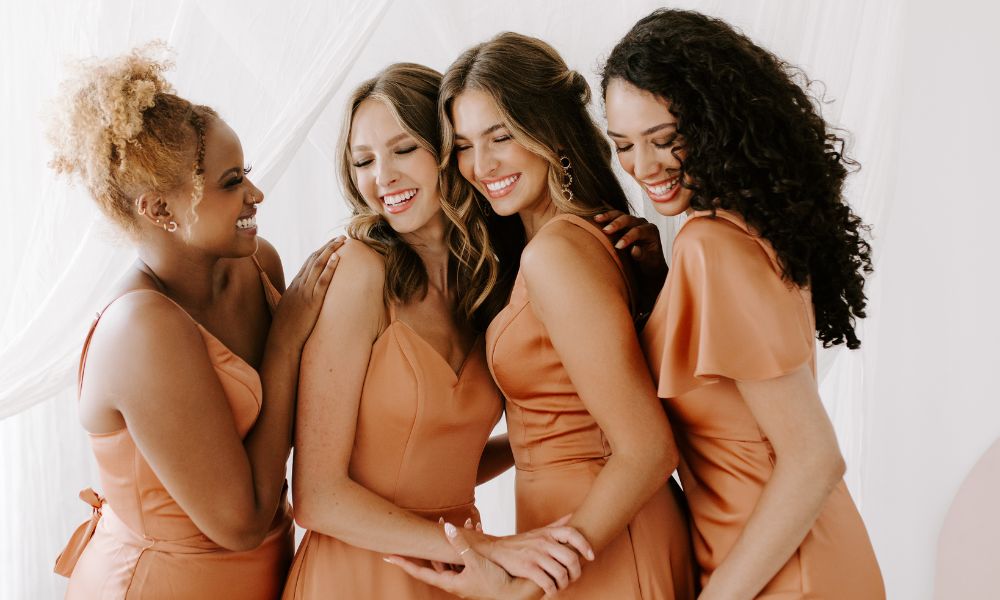 The Best Bridesmaid Dresses for Your Body Type  Dresses for broad shoulders,  Necklines for dresses, Womens prom dresses