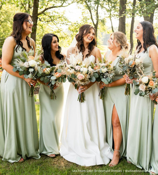 Portrait Of Bride And Bridesmaid Wearing Glasses