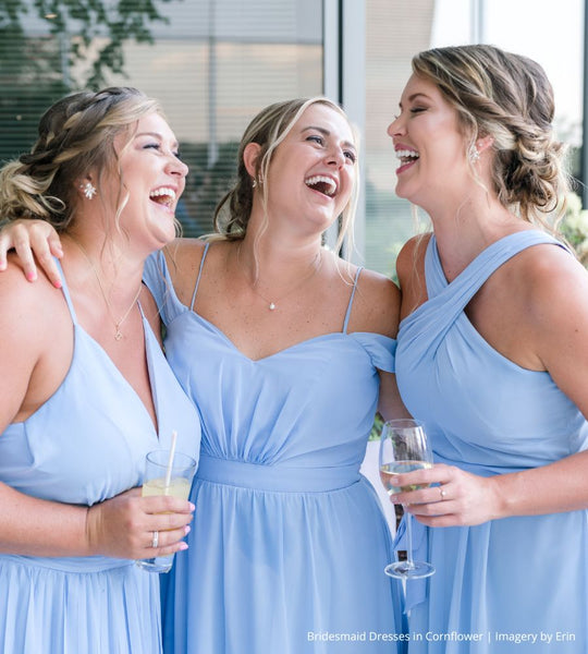 Pale Blue Bridesmaid Dresses