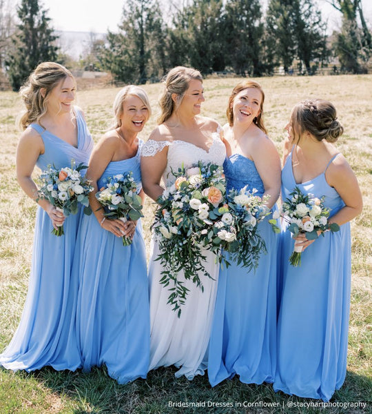 Blue Bridesmaid Dresses