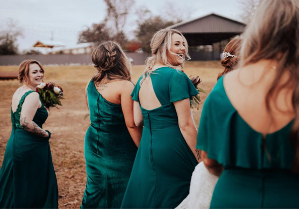 Emerald Green Fall Bridesmaid Dresses