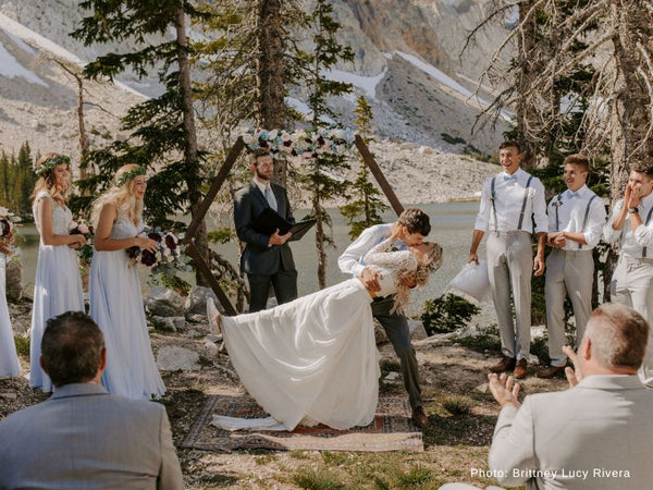 First Kiss Wedding Ceremony