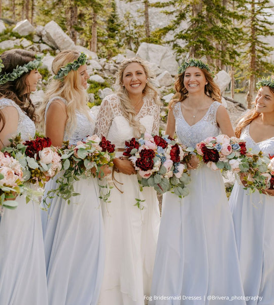 Light Blue Bridesmaid Dresses