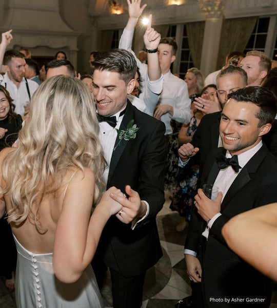 Groomsmen Photo at Reception