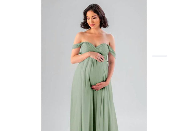 Ilsa Off the Shoulder Maternity Bridesmaid Dress