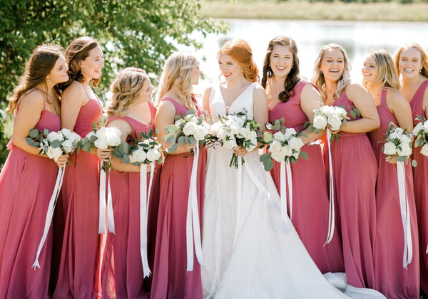 Pink Bridesmaid Dresses