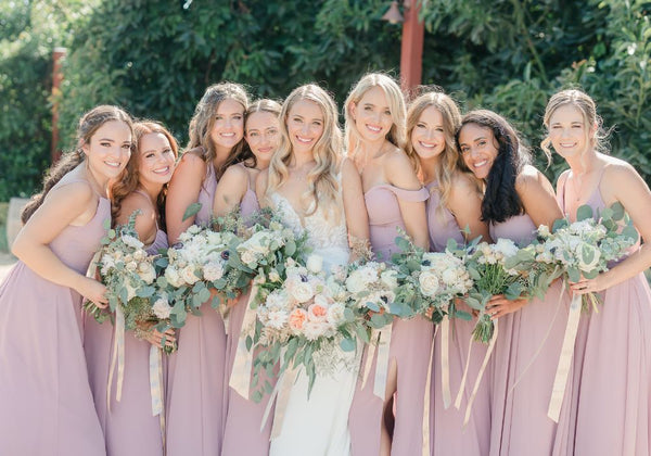 Neutral Bridesmaid Dresses for Your Boho Wedding