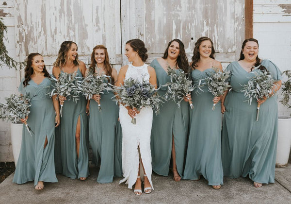 Deep Sea Blue Bridesmaid Dresses