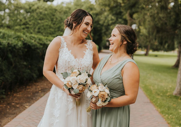 Moss Green Bridesmaid Dress