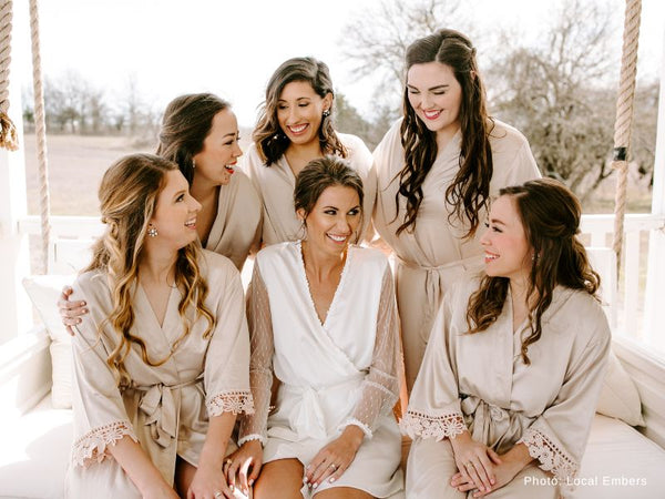 Bridesmaids in Robes