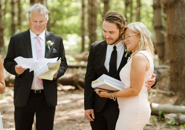 Mother of the Groom and the Groom hugging