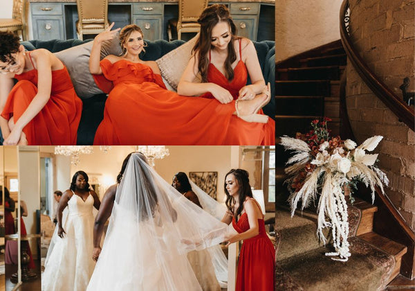 Orange Bridesmaid Dresses